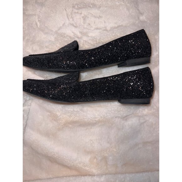 Kelly & Katie Cigola‎ Black Glitter Loafers – Chic, Sparkly, Comfortable - Picture 5 of 9